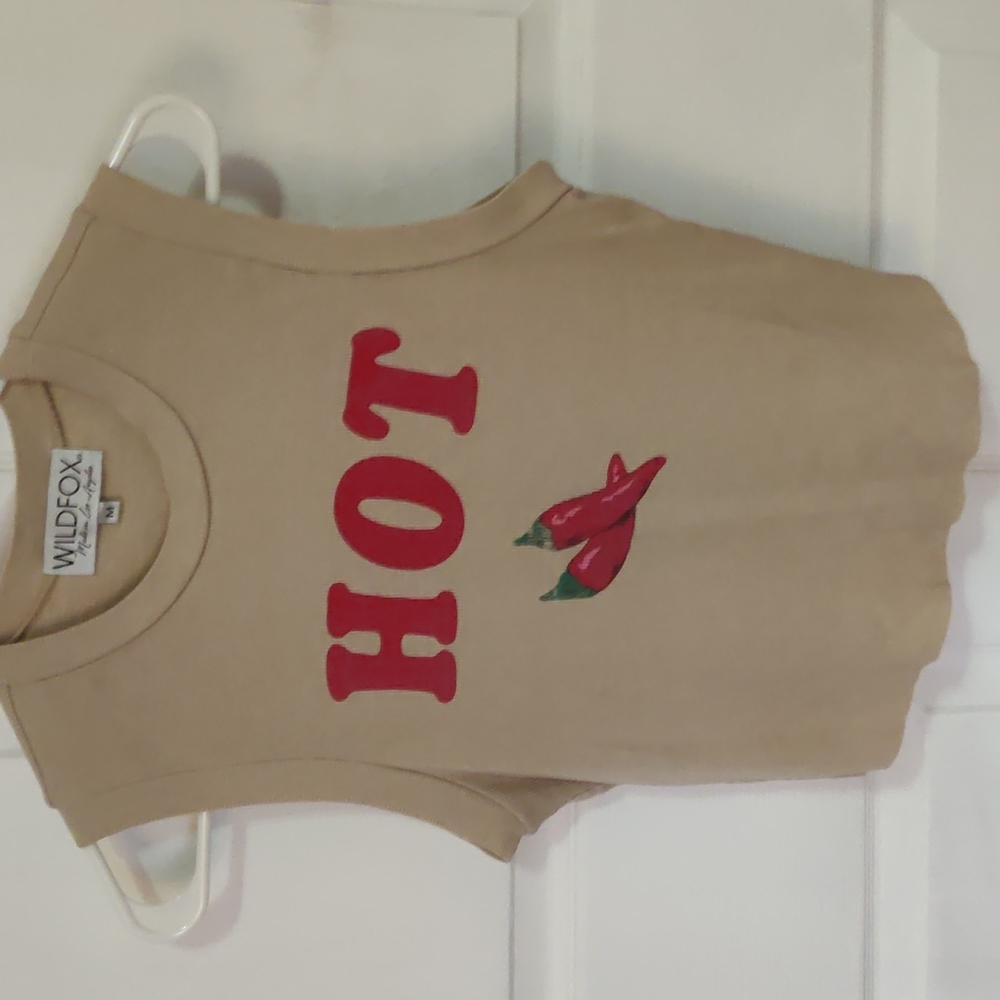 Wildfox print crop tank